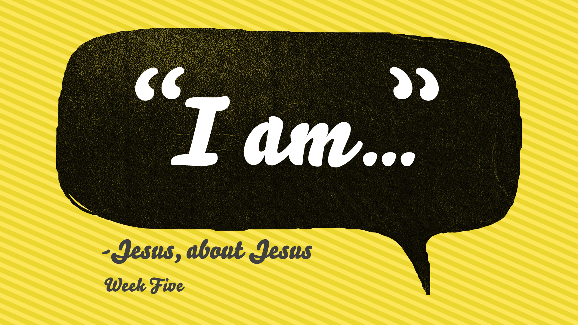 "I Am..." - Week Five (Audio) episode artwork